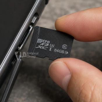 Карта пам'яті microSDXC 64 ГБ, TF для смартфона, відеореєстратора, екшн-камери, IP-камери, фотоапарата, планшета, GPS-навігатора та MP3-плеєра, з високою швидкістю передачі даних, водо- та ударостійка, UHS-1
