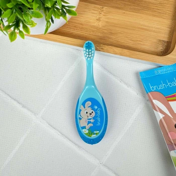 Зубна щітка Brush-Baby Floss Brush від 0-3 років блакитна