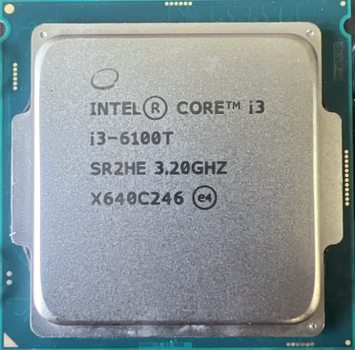 Процесор Intel Core i3-6100T 2-Core 4-Thread 3.2GHz 3MB LGA1151 Б/У