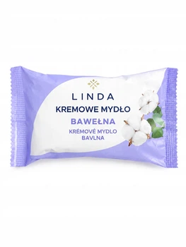 Крем-мило тверде Linda з екстрактом бавовни, 100 г