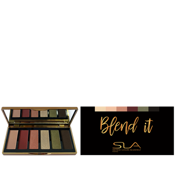 SLA Paris Палітра тіней для повік 6 кольорів Blend it eyeshadows palette 6 shades, 6 г