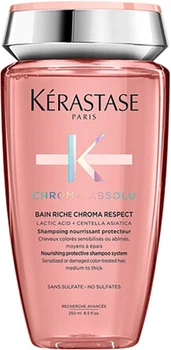 Szampon do włosów Kerastase Chroma Absolu Bain Riche Chroma Respect regenerujący 250 ml (3474637059002)