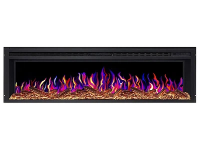 Линейный электрокамин ArtiFlame AF58 Multicolor 3D визуализации пламени 3 цвета со звуком с обогревом