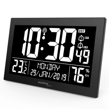 Настенные часы Technoline WS8017 Black (WS8017)