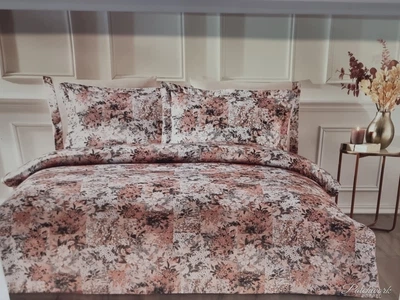 Постельное белье Tivolyo Home Patchwork делюкс сатин жатый шёлк евро