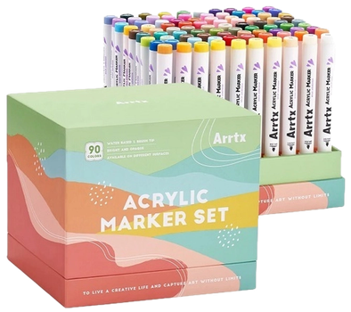 Zestaw markerów akrylowych Arrtx 90B 90 kolorów LC304608 (6974703127156)