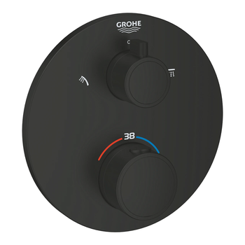 Змішувач для душу Grohtherm 1022082430 Black matt Grohe