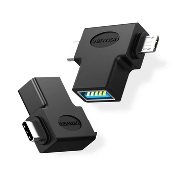 Переходник Vention USB 3.1 Type-C / USB 3.0 OTG AF / microUSB BM (CDIB0)