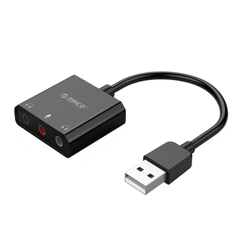 Внешняя звуковая карта Orico SKT3 USB-A Black (6942227180650)