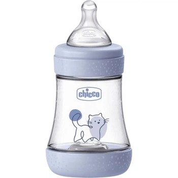 Бутылочка для кормления Chicco Perfect 5 із силіконовою соскою 0+ місяців 150 мл Блакитна (20211.22.40) Chicco 20211.22.40 1061394