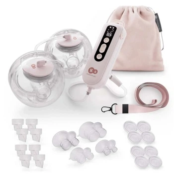 Молоковідсмоктувач Kinderkraft подвійний електричний GentleFlow Pink (5902533931033) Kinderkraft 5902533931033 1058964