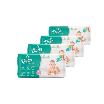 Подгузники Dada Extra Soft 4 Размер MAXI (7-18 кг) 4 упаковки по 46 шт (184 шт) (4820174989552) Dada 4820174989552 1060615