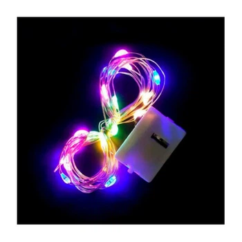 Гирлянда Voltronic Mix Color 20 LED, 1 режим, 3 м, прозора, 3*АА (Garl-20LED-3m-Mix)