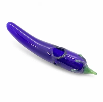 Скляна люлька N77 Blue pepper 110мм