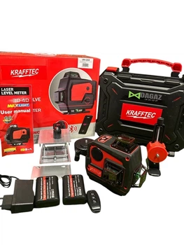 Профессиональный лазерный уровень Krafftec PROFESSIONAL Germany, 16x360° (LCD, Bluetooth, ДУ, зеленый луч) PROTESTER LL516G