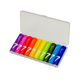 Батарейки Xiaomi Rainbow Battery AAA щелочные элементы питания для пультов игрушек мышей 10 штук