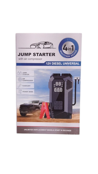Пусковое автомобильное устройство JUMP STARTER 18B 4 в 1 + Компрессор Лучшая цена