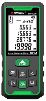 Лазерний далекомір Sndway 100 м Зелений SW-100G (9990000992409)