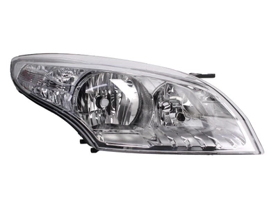 Фара передняя Renault Megane 3 2008-2013, правая H7/H1, с моторчиком, хром рамка, Depo, 551-1178RMLDEM1