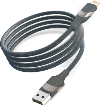 Кабель Make USB to Lightning 2.4A 1 м Braid Black (MCB-LB1BK)