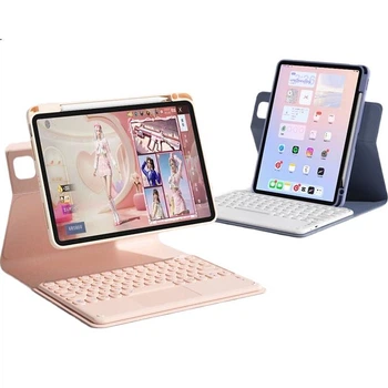 Чехол BOW HC038 для iPad 10.9/11 дюймов и iPad Air 4/5 магнитный с держателем, розовый