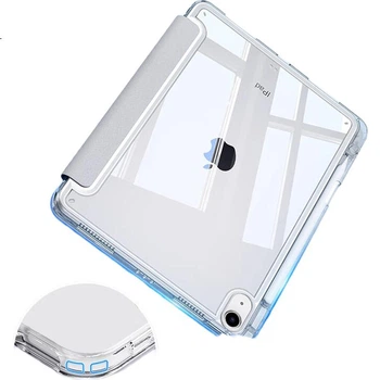 Чохол NEYAA для iPad 11 та 12 дюймів акриловий прозорий з відсіком для стилуса, ударостійкий, крижаний синій