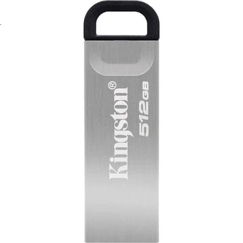 Флеш-накопитель Kingston 512 ГБ USB 3.2 Gen 1, DTKN, большая емкость, металлический корпус, скорость чтения 200 МБ/с, подходит для учебы, офиса, аукционов, компьютера и автомобиля.