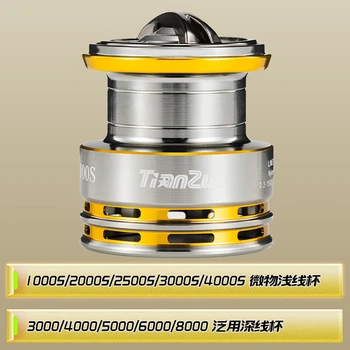Спиннинговая катушка GW Tianzun 3000S с мелкой шпулей, легкая, для ловли на приманку, для морской и скальной рыбалки, для дальнего заброса