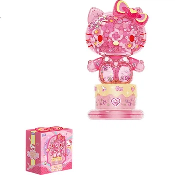 Місячне сяйво Товариства Sanrio Hello Kitty Квітковий кластер Нічник Великий Будівельний Блок Іграшка Модний Подарунок на День народження Дівчинки