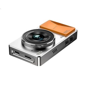 Цифровая фотокамера Aigo Patriot D6 для студентов, подарок на день рождения для девушки, начальный уровень, HD, для путешествий, кампуса, компактная, ретро, CCD, двойная камера, белая, 64 ГБ