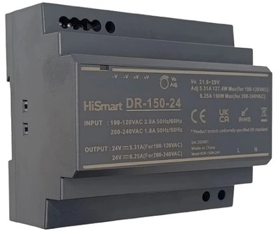 Zasilacz HiSmart 24V 6.25A 150W (DR-150-24)