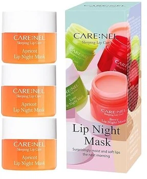 Ночная маска для губ Carenel Apricot Lip Night Mask с абрикосом 3 шт х 5 г (8809584963471)