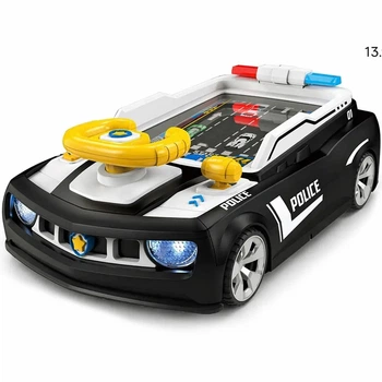 Игровой симулятор вождения Adventure Racing Car Полиция, детский автотренажер со светом, мелодиями, сиреной, присосками