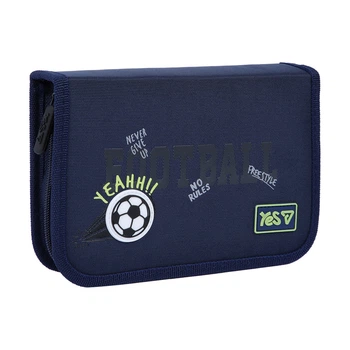 Пенал школьный 1 отделением с 1 отворотом Yes HP-03 Football 533869