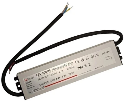Zasilacz HiSmart 24V 8.3A 200W IP67 (LPV-200-24)