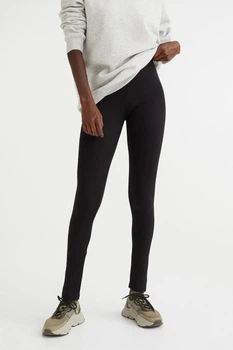 Леггинсы из хлопка H&M 920651001c68 S черные (100014018)
