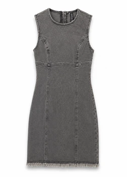 Джинсовое платье H&M 1211231002c68 XXS серое (100014093)
