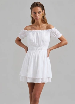 Платье из вискозы C&A 2228338c68 38 белое (100014514)