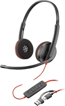 Słuchawki HP Poly Blackwire C3220 USB-C/USB-A (8X228A6)