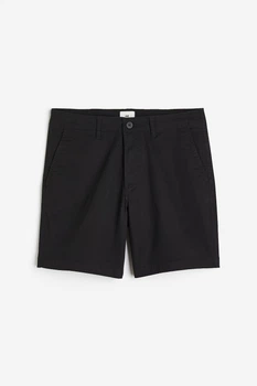 Шорты из хлопка H&M 1153494001c68 W36 черные (100014435)