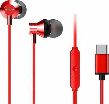Słuchawki Aiwa ESTM-50 USB-C Red (ESTM-50USB-C/RD)