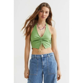 Топ з віскози H&M 1048356002c68 XS зелений (100014025)