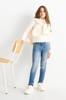 Джинсы skinny C&A 2232029c63 146см голубые (100013474)