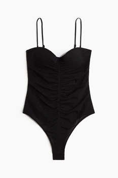 Боди-топ H&M 1208609001c68 75A черное (100014102)