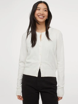 Кардиган из вискозы H&M 579541003c61 L молочный (100013640)