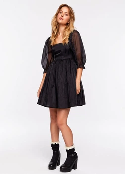 Сукня з органзи H&M 894481001c68 32 чорна (100014108)