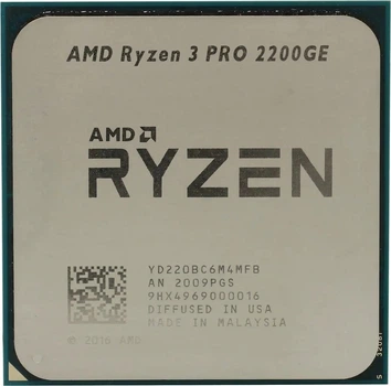 Процессор AMD Ryzen 3 2200GE 3.2-3.6 GHz AM4, 35W Б/У