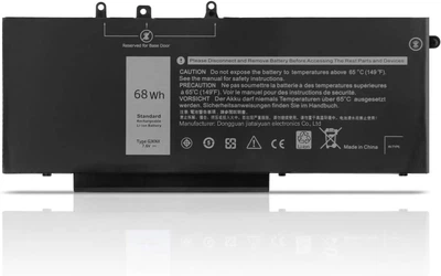 Батарея GJKNX (GD1JP) для DELL Latitude 5480, 5490, 5580, 5590 7.6V 68Wh