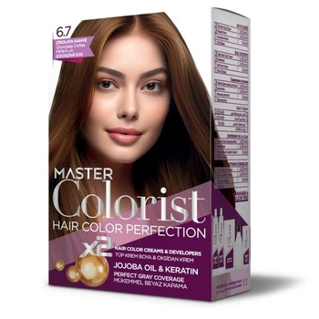 Краска для волос Master Colorist 6.7 Шоколадный кофе 2x50 мл+2x50 мл+10 мл