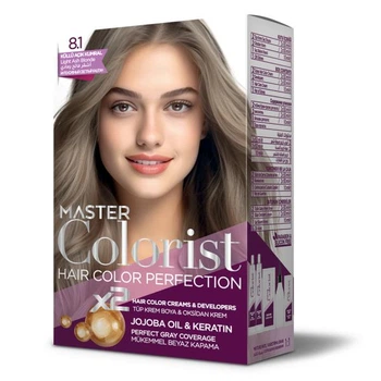 Краска для волос Master Colorist 8.1 Пепелистый светло-русый 2x50 мл+2x50 мл+10 мл